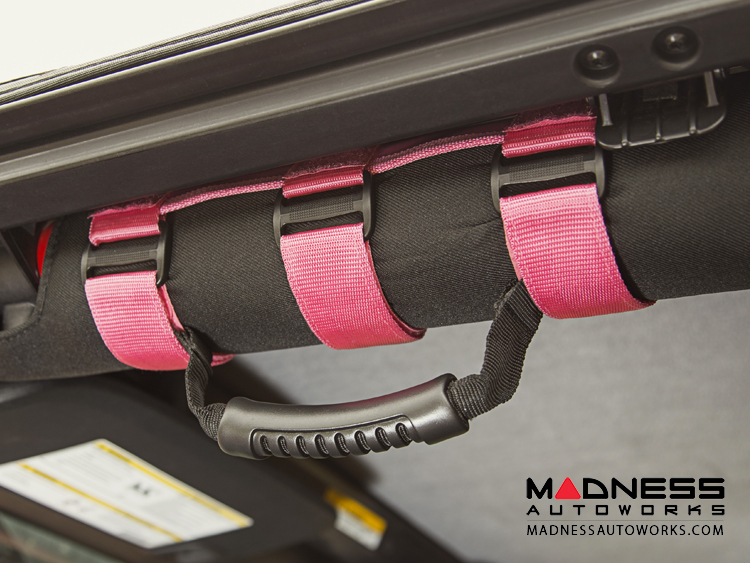 Jeep Wrangler TJ Ultimate Grab Handle Kit - Pink